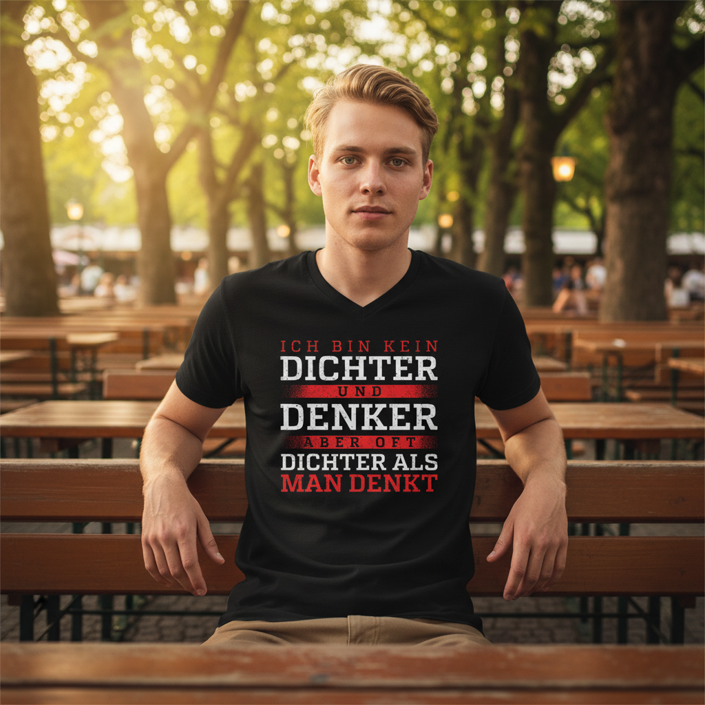 Oft dichter als man denkt - Herren V-Neck Shirt