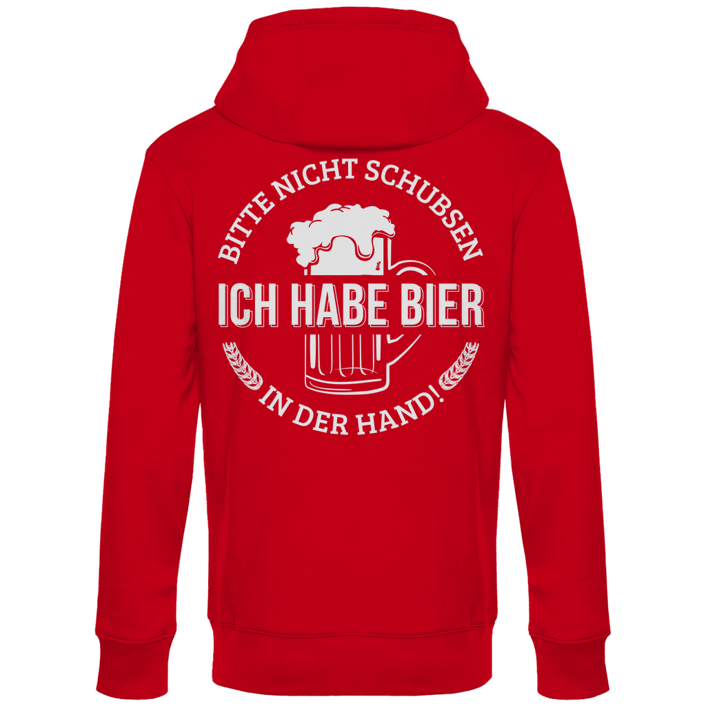 Bitte nicht schubsen - Unisex Hoodie Red