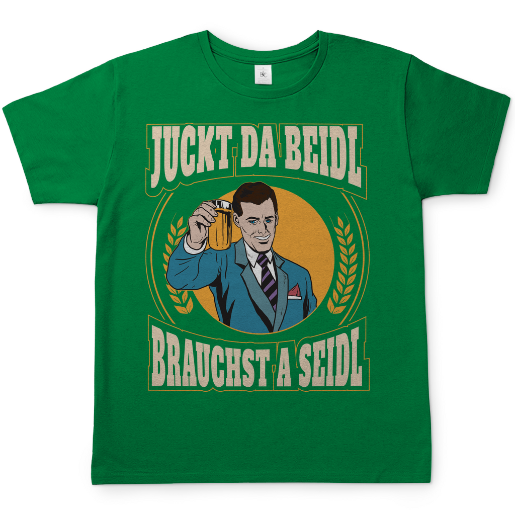 Juckt da Beidl brauchst a Seidl - Herren Shirt Kelly Green
