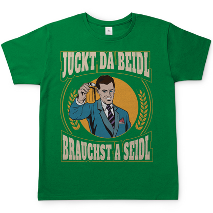 Juckt da Beidl brauchst a Seidl - Herren Shirt Kelly Green