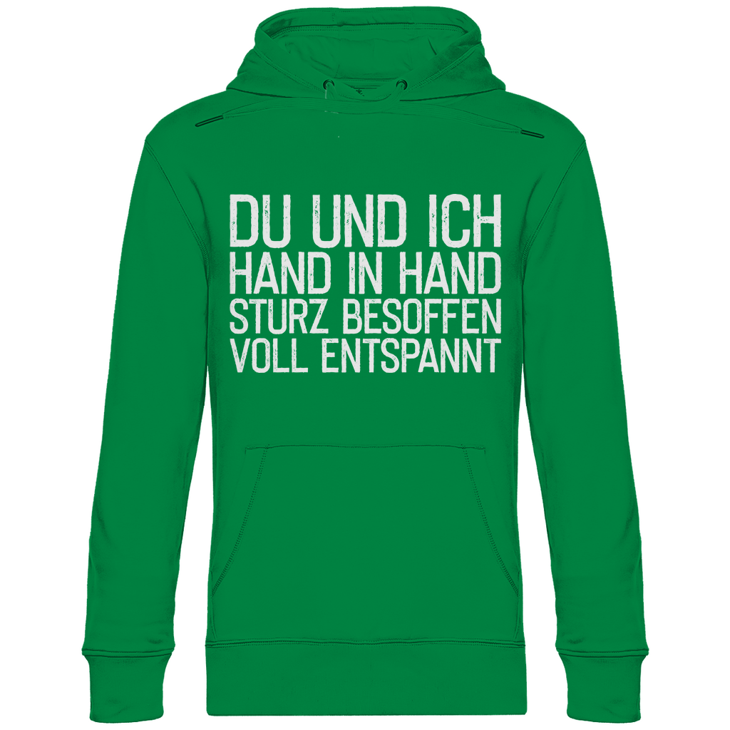 Du und ich Hand in Hand - Unisex Hoodie Kelly Green
