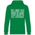 Du und ich Hand in Hand - Unisex Hoodie Kelly Green