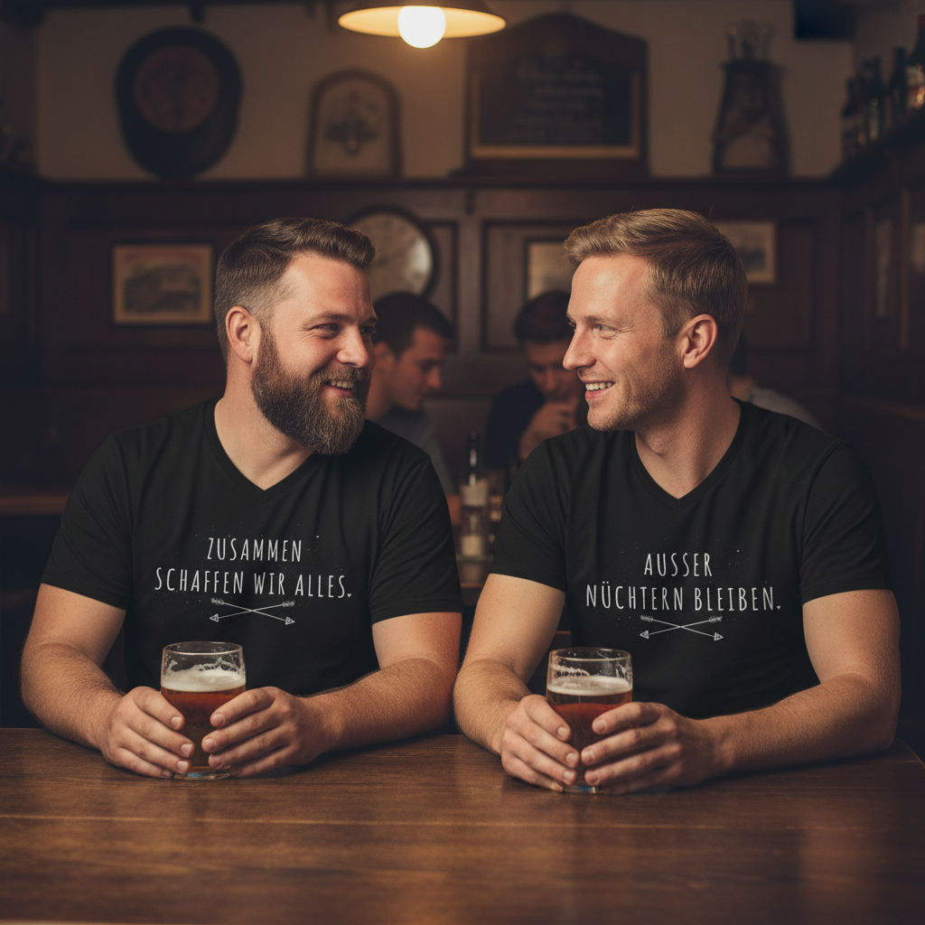 Ausser nüchtern bleiben - Herren V-Neck Shirt