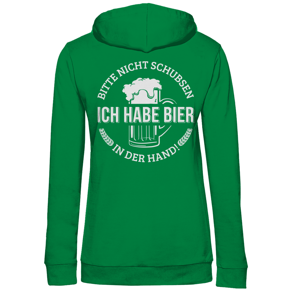 Bitte nicht schubsen - Damen Hoodie Kelly Green