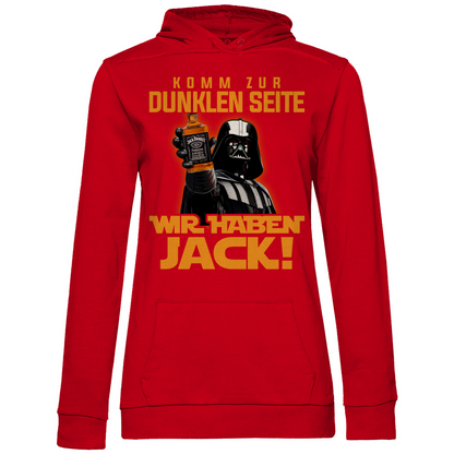 Komm zur dunklen Seite wir haben Jack Darth Vader - Damen Hoodie Red