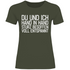 Du und ich Hand in Hand - Damenshirt Urban Khaki