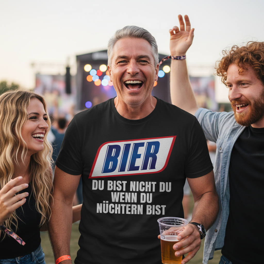 Bier du bist nicht du wenn du nüchtern bist - Herren Shirt