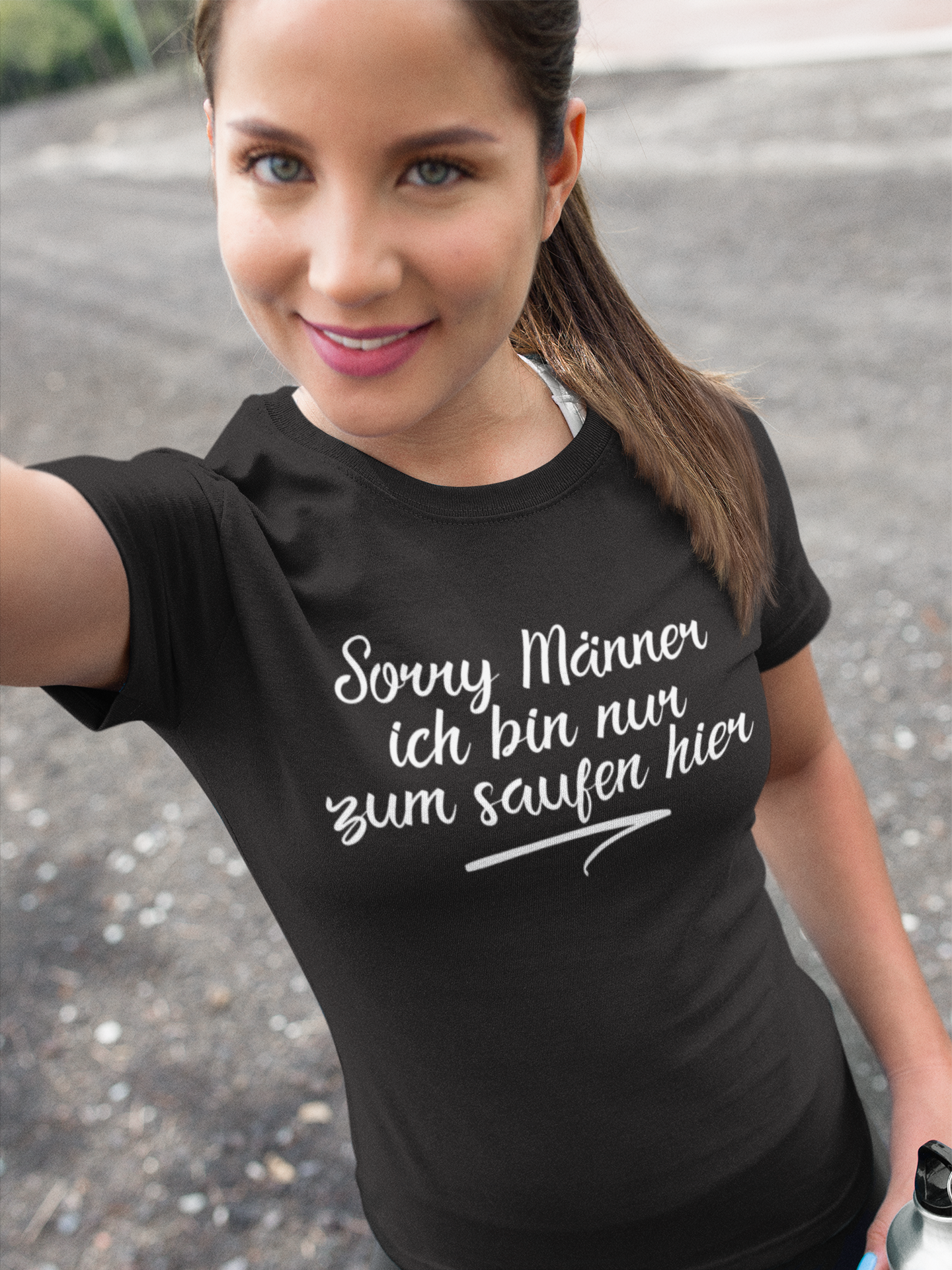Sorry Männer ich bin nur zum saufen hier - Damenshirt