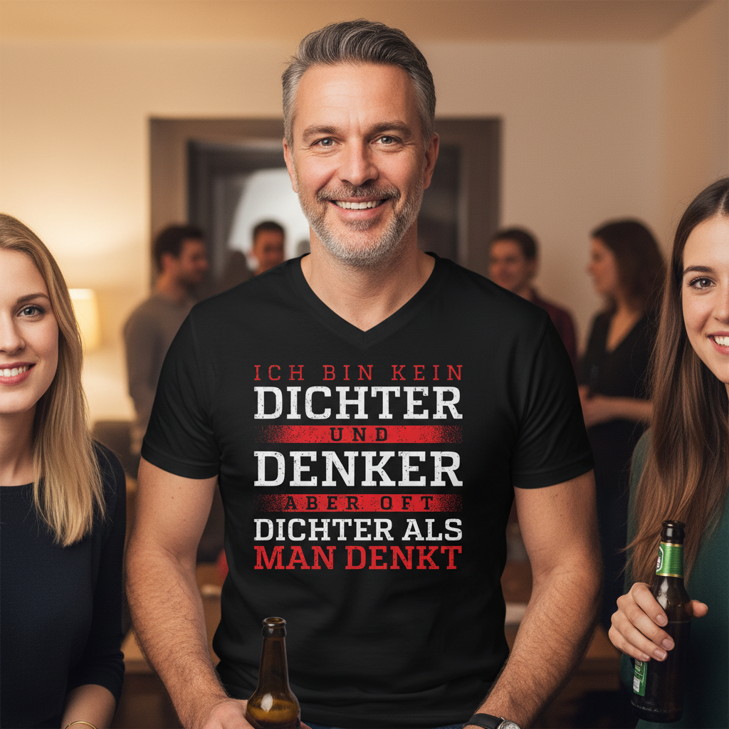 Oft dichter als man denkt - Herren V-Neck Shirt
