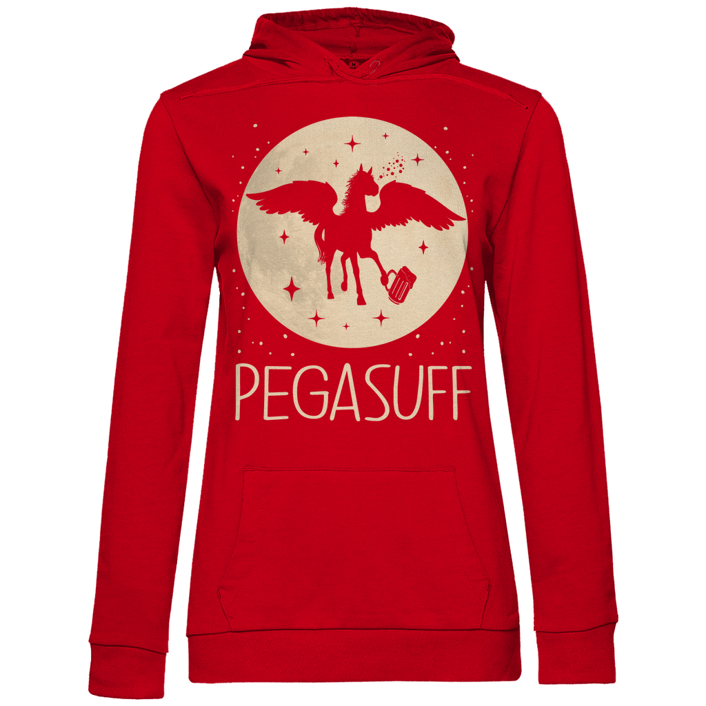 Mond Prinzessin - Pegasuff - Damen Hoodie Red