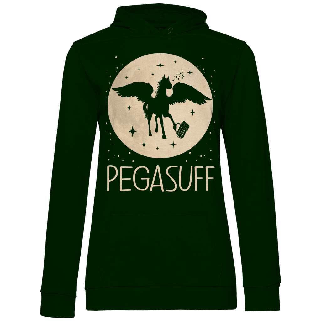 Mond Prinzessin - Pegasuff - Damen Hoodie Forest Green