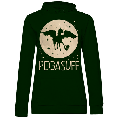 Mond Prinzessin - Pegasuff - Damen Hoodie Forest Green
