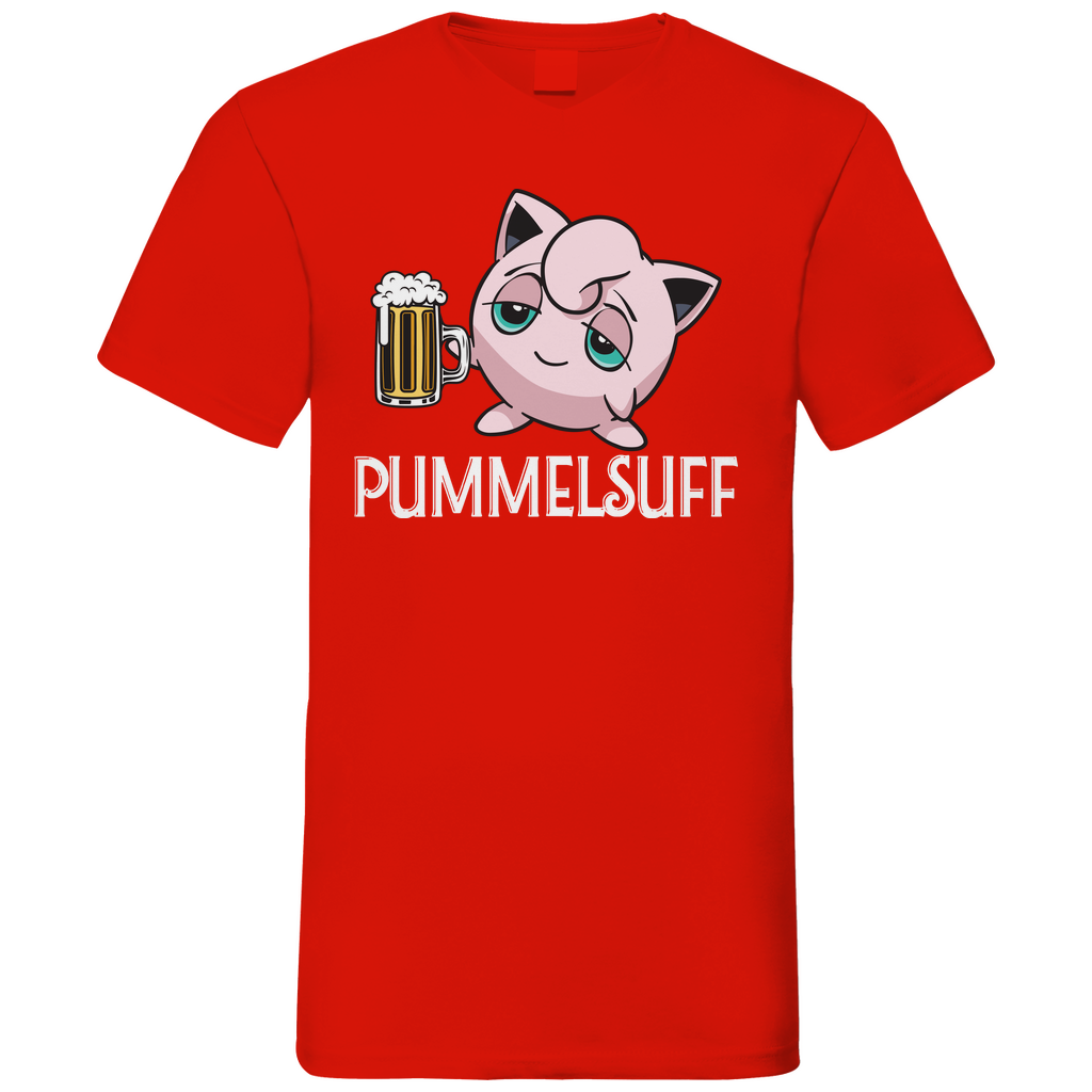Pummelsuff Pummeluff Pokemon - Herren V-Neck Shirt Red