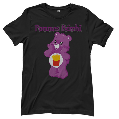 Pommes Bärchi - Glücksbärchi - Damenshirt Black