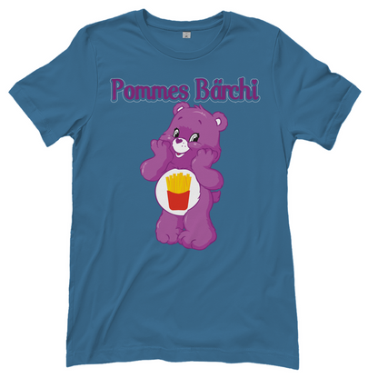 Pommes Bärchi - Glücksbärchi - Damenshirt Stone Blue