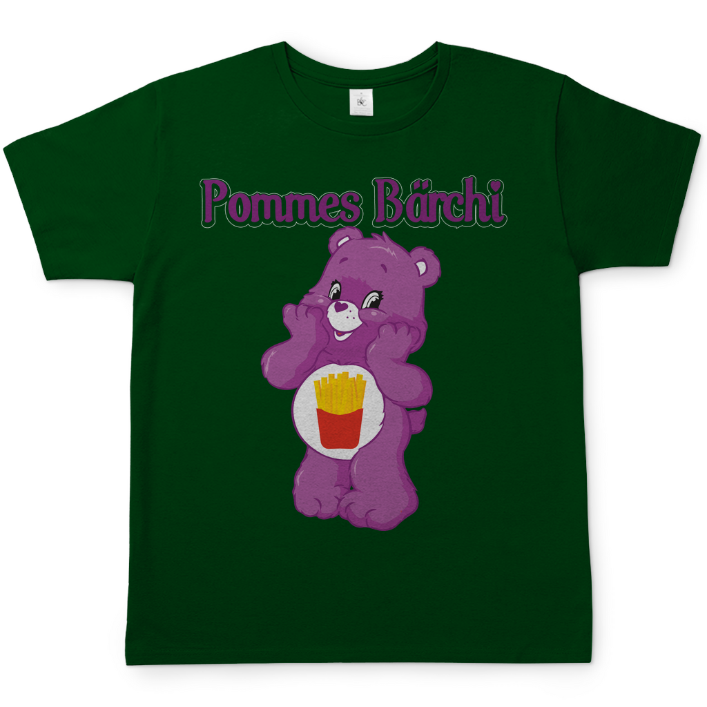 Pommes Bärchi - Glücksbärchi - Herren Shirt Bottle Green