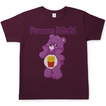 Pommes Bärchi - Glücksbärchi - Herren Shirt Burgundy