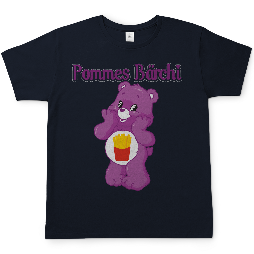 Pommes Bärchi - Glücksbärchi - Herren Shirt Navy