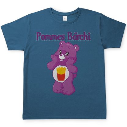 Pommes Bärchi - Glücksbärchi - Herren Shirt Stone Blue