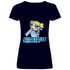 Bubbles Powersuff Powerpuff Girls - V-Neck Damenshirt Deep Navy