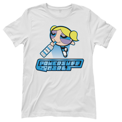 Bubbles Powersuff Powerpuff Girls - Damenshirt White