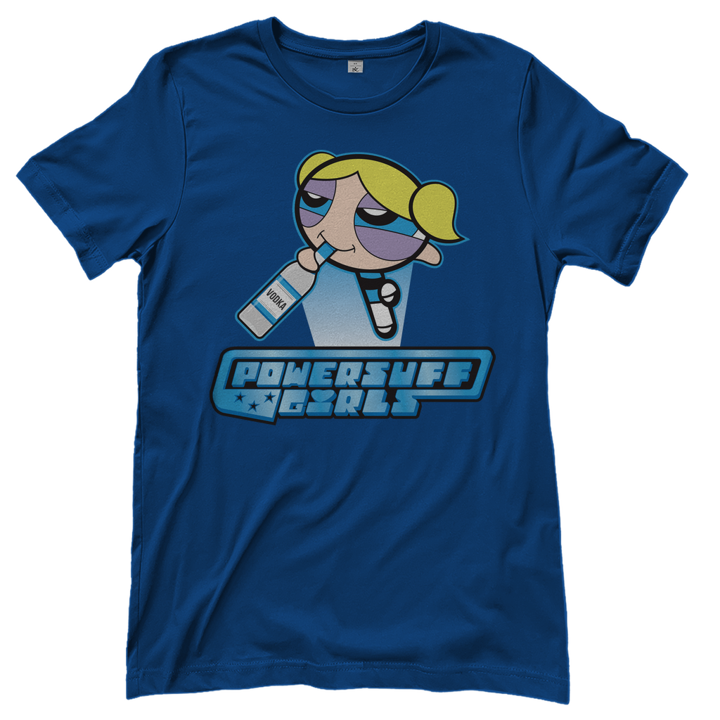 Bubbles Powersuff Powerpuff Girls - Damenshirt Royal Blue
