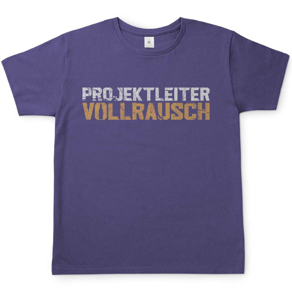 Projektleiter Vollrausch - Herren Shirt Millennial Lilac