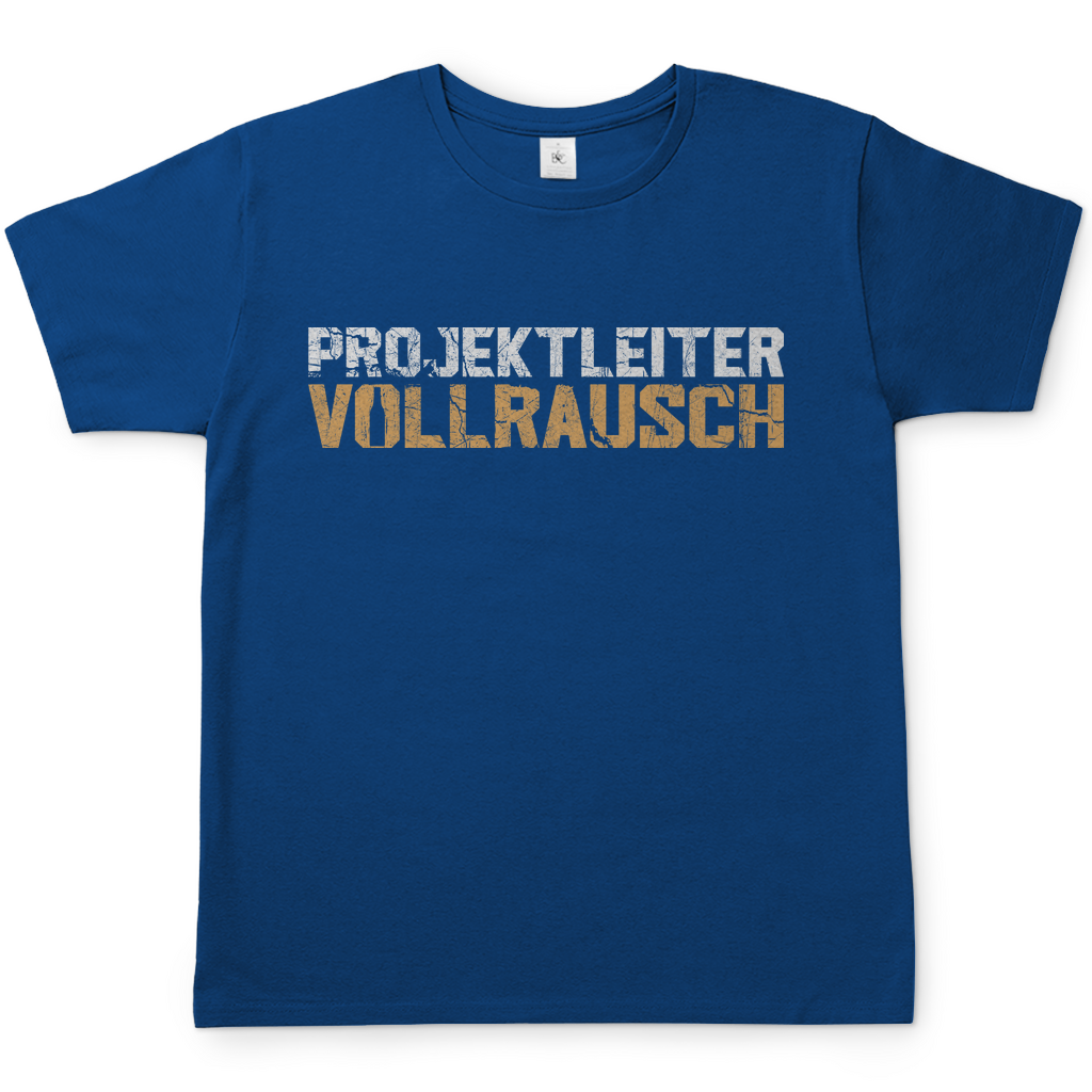 Projektleiter Vollrausch - Herren Shirt Royal Blue