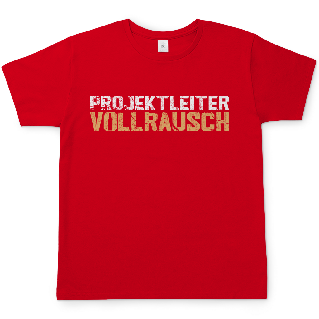 Projektleiter Vollrausch - Herren Shirt Red