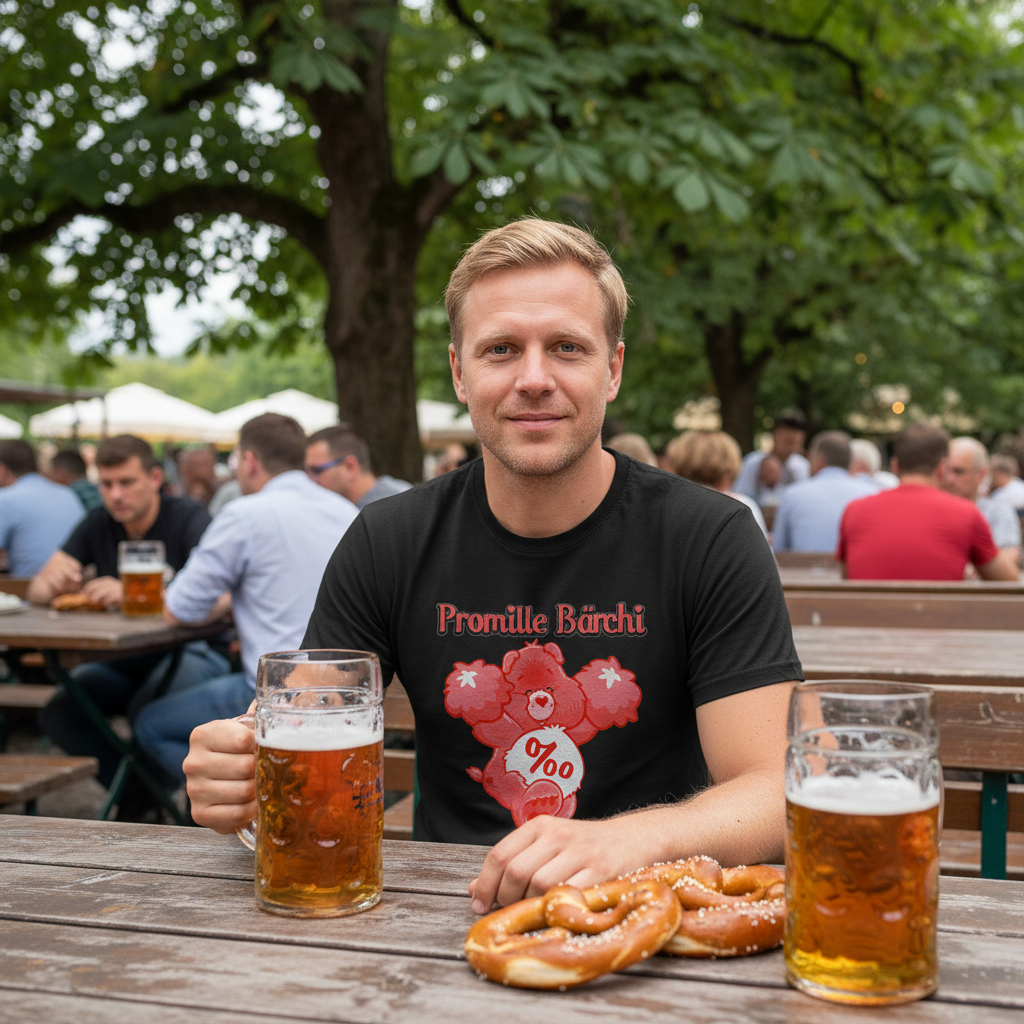 Promille Bärchi - Glücksbärchi - Herren Shirt