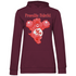 Promille Bärchi - Glücksbärchi - Damen Hoodie Wine