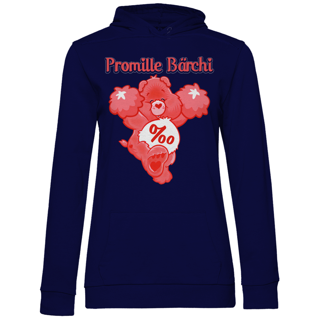 Promille Bärchi - Glücksbärchi - Damen Hoodie Navy Blue