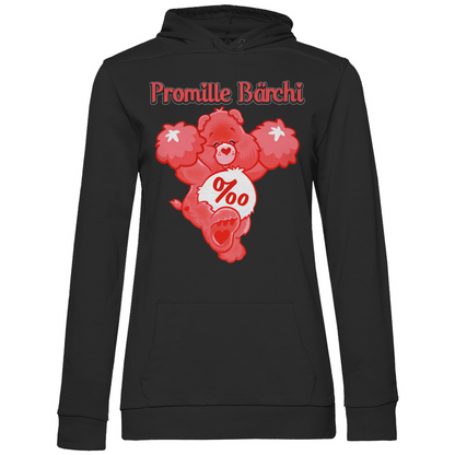 Promille Bärchi - Glücksbärchi - Damen Hoodie Black