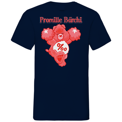 Promille Bärchi - Glücksbärchi - Herren V-Neck Shirt Navy