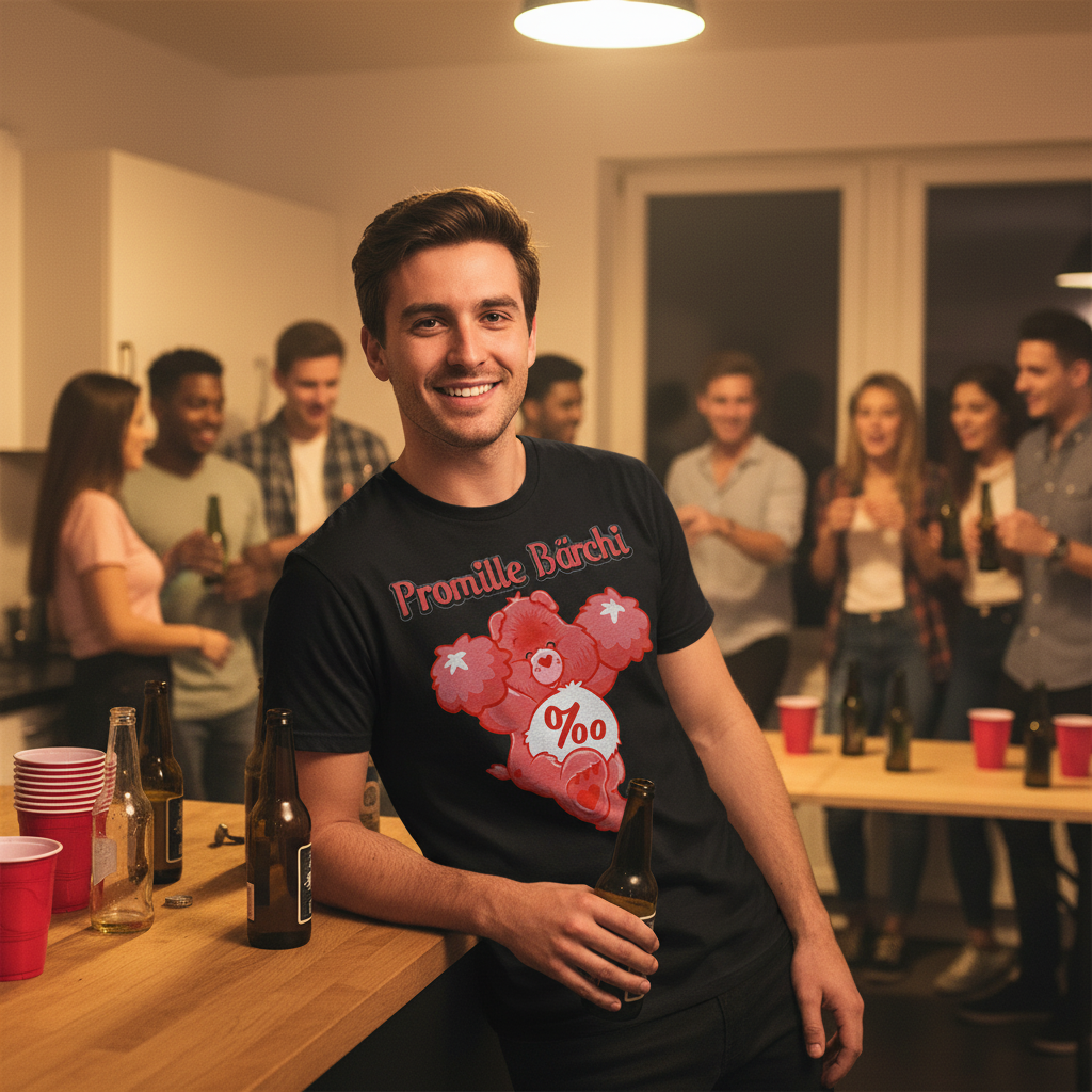 Promille Bärchi - Glücksbärchi - Herren Shirt