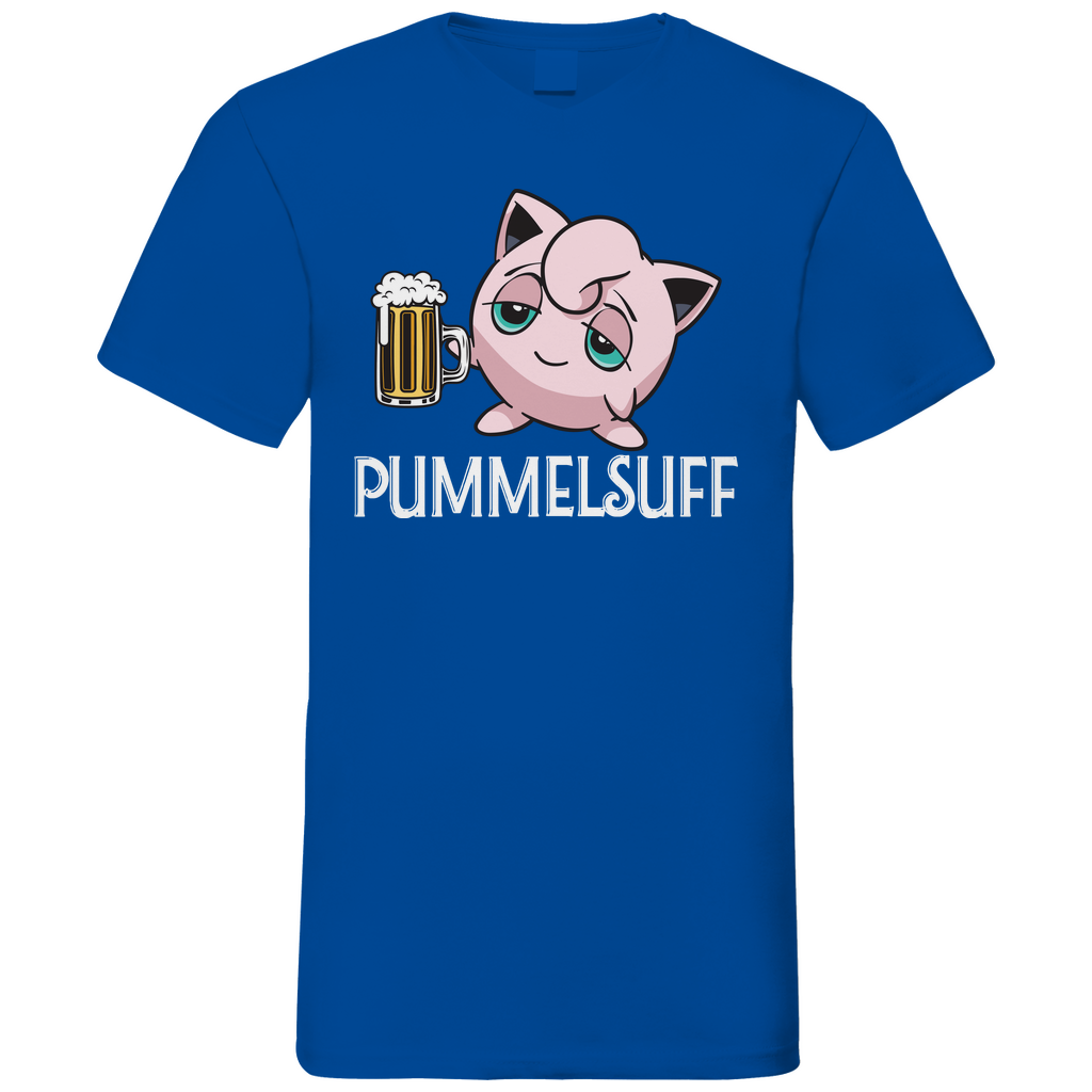 Pummelsuff Pummeluff Pokemon - Herren V-Neck Shirt Royal Blue