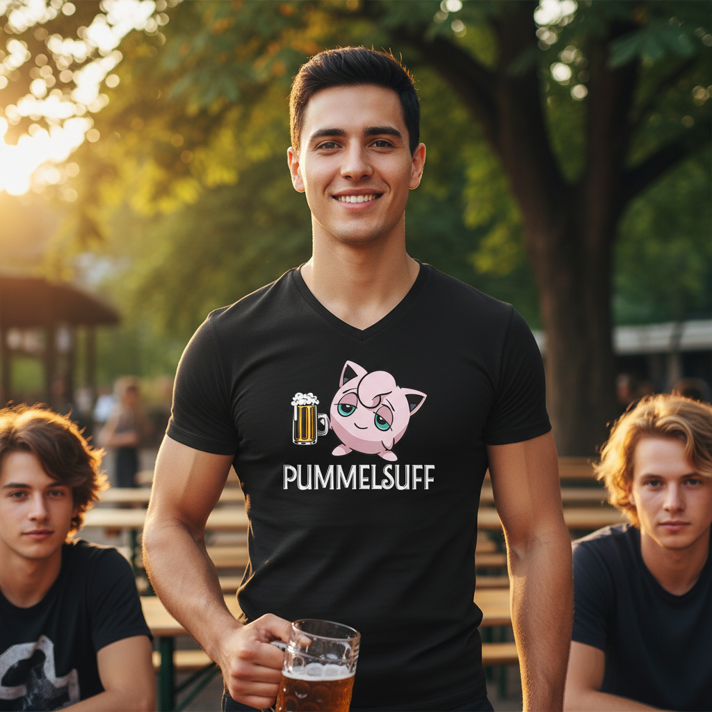 Pummelsuff Pummeluff Pokemon - Herren V-Neck Shirt
