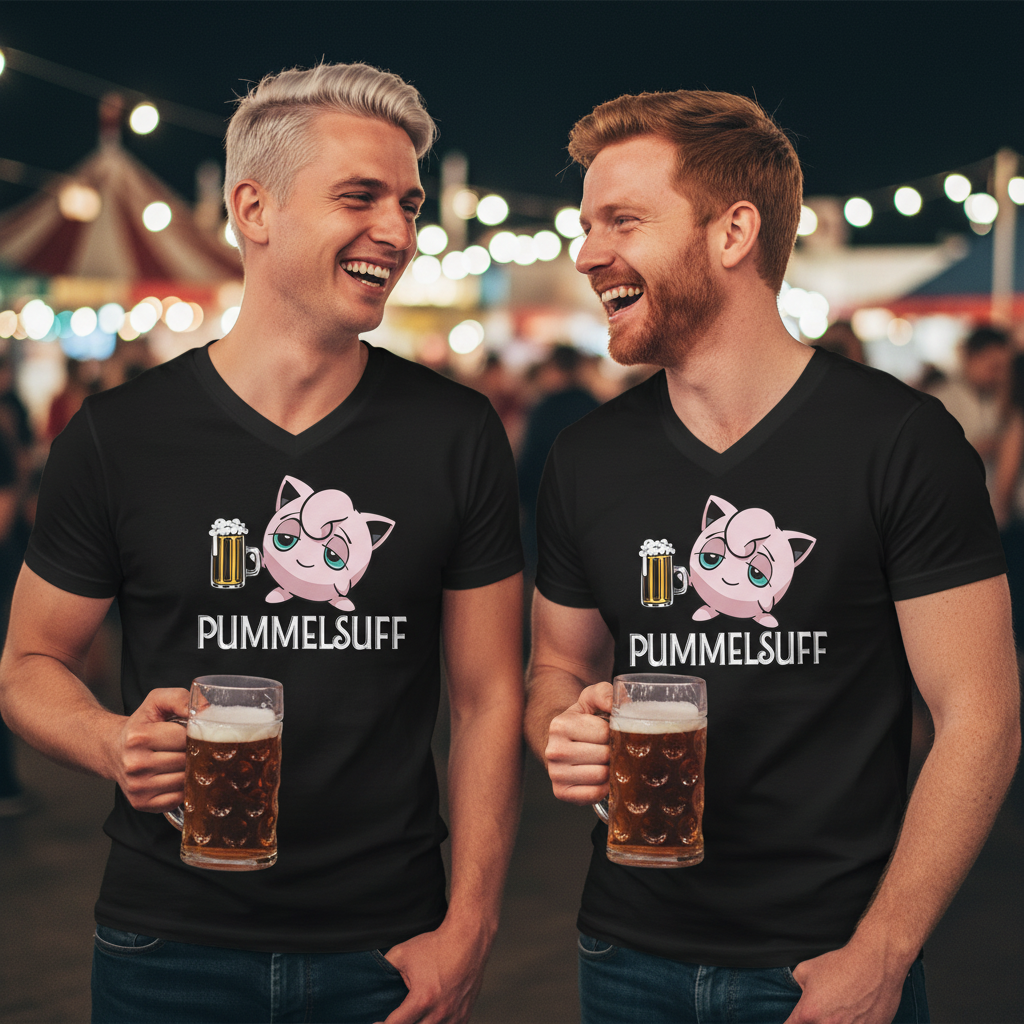 Pummelsuff Pummeluff Pokemon - Herren V-Neck Shirt