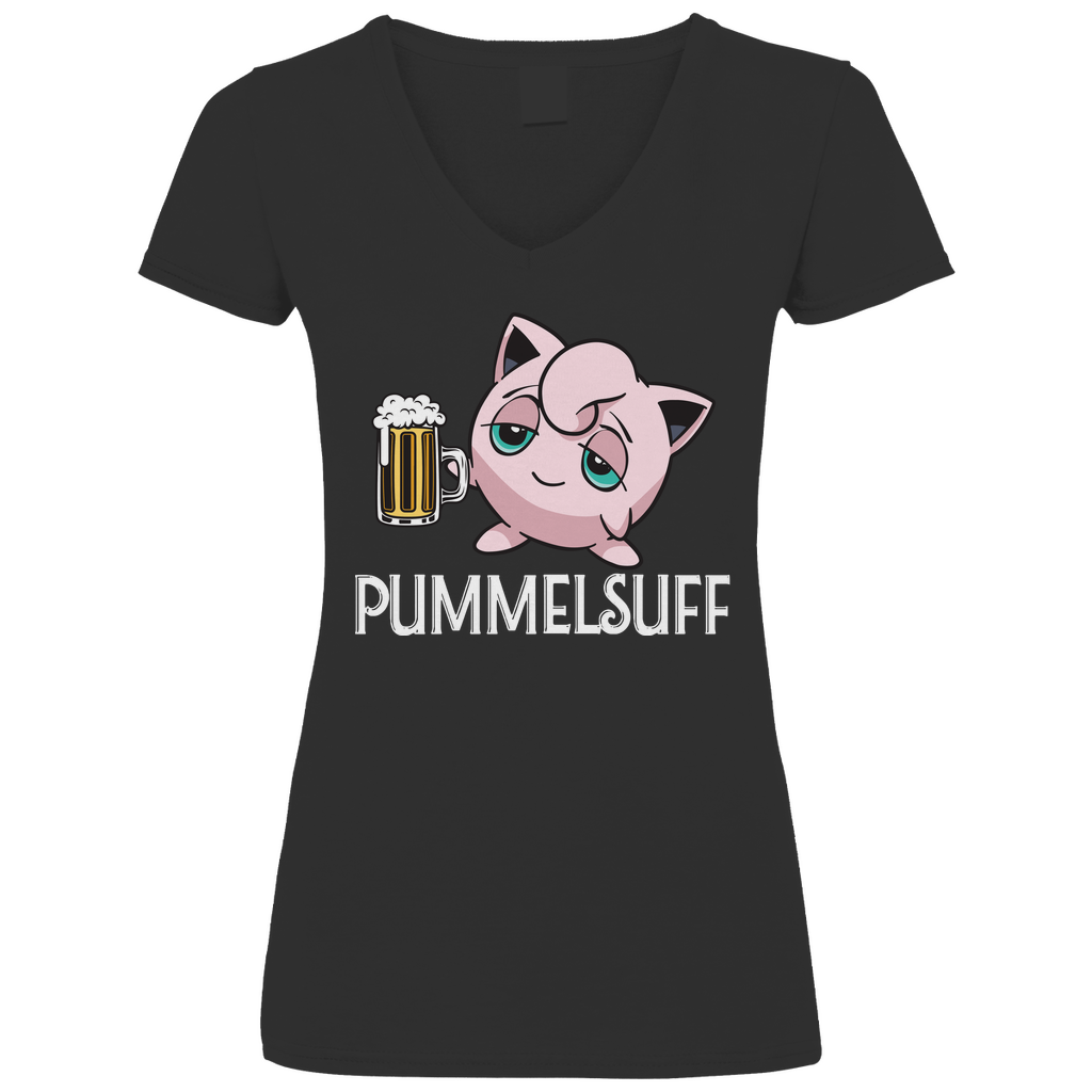 Pummelsuff Pummeluff Pokemon - V-Neck Damenshirt Black