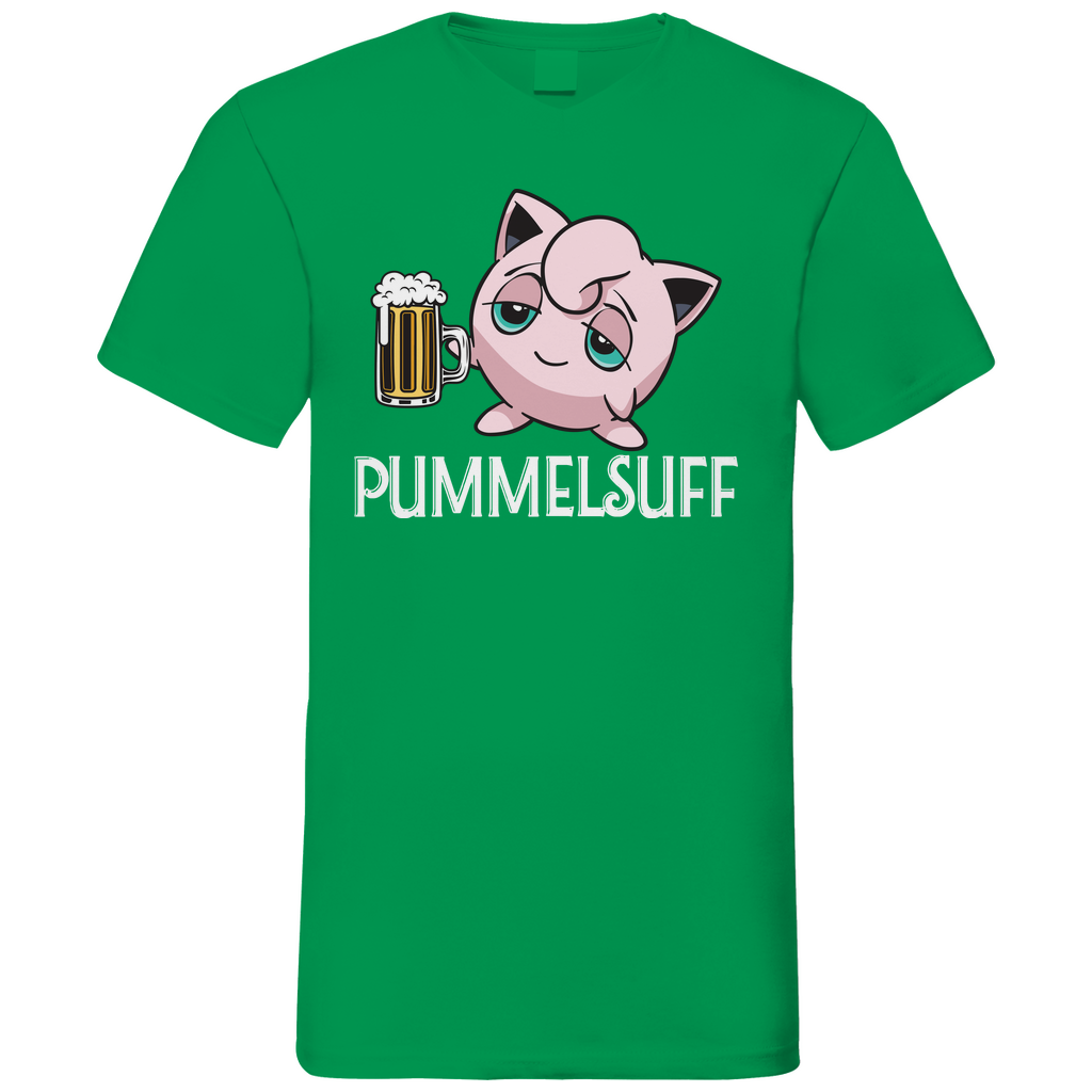 Pummelsuff Pummeluff Pokemon - Herren V-Neck Shirt Kelly Green