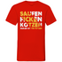 Saufen Ficken Kotzen Radler ist für Fotzen - Herren V-Neck Shirt Red