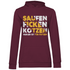 Saufen Ficken Kotzen Radler ist für Fotzen - Damen Hoodie Wine