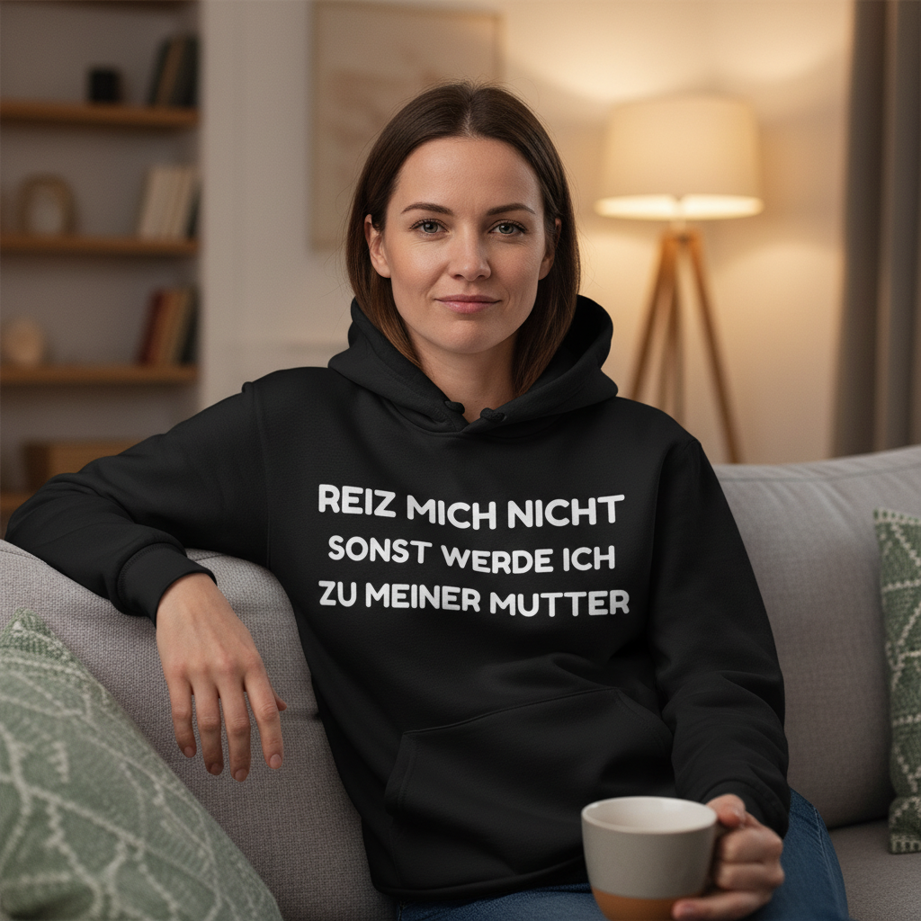 Reiz mich nicht sonst werde ich zu meiner Mutter - Damen Hoodie