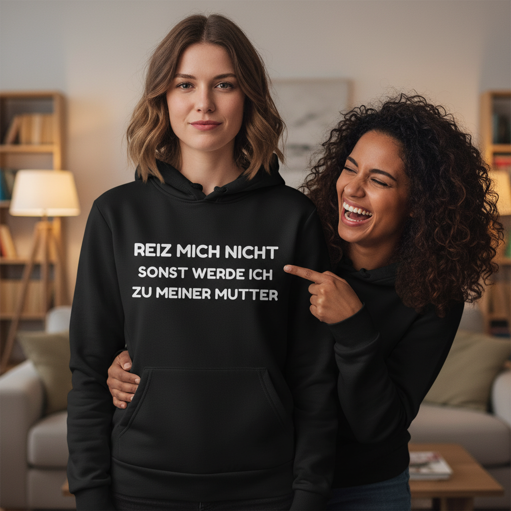 Reiz mich nicht sonst werde ich zu meiner Mutter - Damen Hoodie