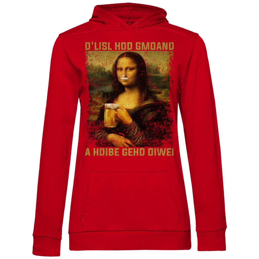 D´Lisl hod gmoand a Hoibe gehd oiwei - Damen Hoodie Red