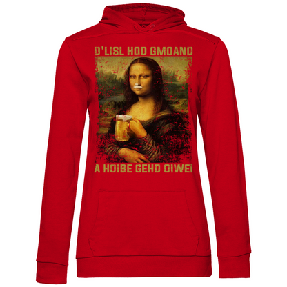 D´Lisl hod gmoand a Hoibe gehd oiwei - Damen Hoodie Red