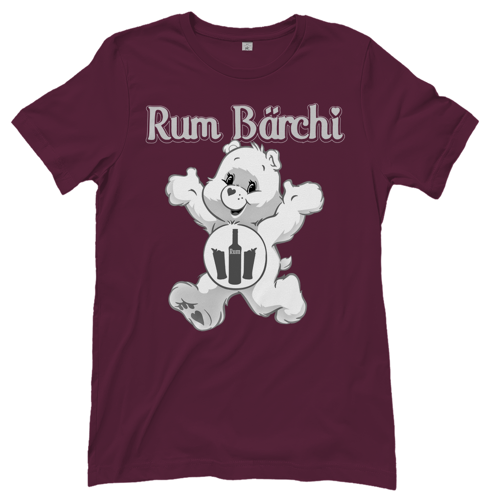 Rum Bärchi - Glücksbärchi - Damenshirt Burgundy
