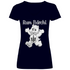 Rum Bärchi - Glücksbärchi - V-Neck Damenshirt Deep Navy