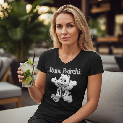 Rum Bärchi - Glücksbärchi - V-Neck Damenshirt