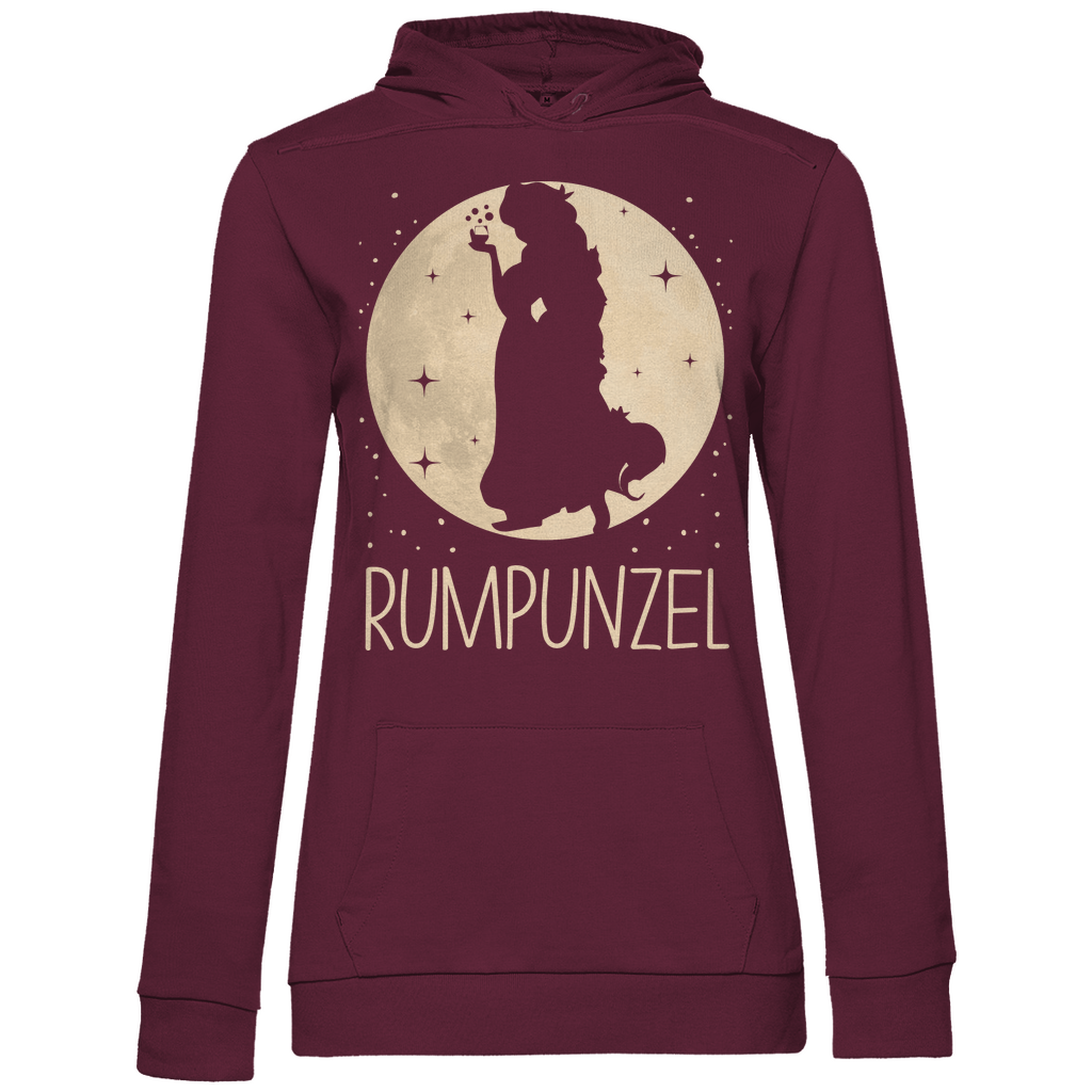 Mond Prinzessin - Rumpunzel - Damen Hoodie Wine